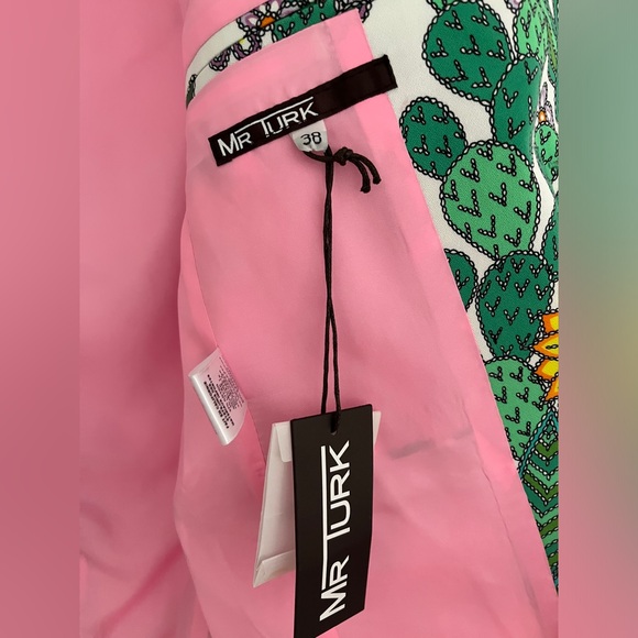 Mr Turk Desert Garden Cactus Mens Blazer Jacket New With Tags 38 - Picture 13 of 16